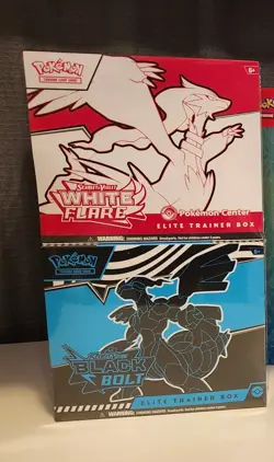 Pokemon TCG White Flare Pokemon Center ETB & Black Bolt (Not PKC) - Image 1