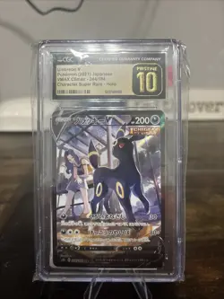 Pokemon Umbreon V Full Art 244/184 CSR - JPN Vmax Climax - CGC Pristine 10 💎 - Image 1