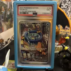 2024 POKEMON SV STELLAR CROWN - SCR EN #148/142 SQUIRTLE ILLUSTRATION RARE PSA 9 - Image 1