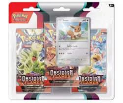 Obsidian Flames Houndstone 3-Pack Blister - Pokemon TCG - New & Sealed - Image 1