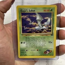 Koga's Zubat 2000 Pokemon Gym Challenge Unlimited Common #83/132 NM/MT Vintage - Image 1