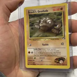 Pokemon TCG Brock's Geodude Gym Heroes 38/132 Regular Unlimited Uncommon NM/MT - Image 2