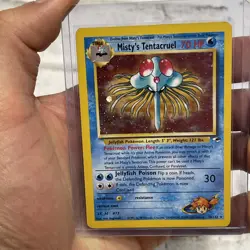 Pokemon TCG Misty’s Tentacruel 10/132 Holo Rare 2000 Gym Heroes LP Vintage WOTC - Image 1