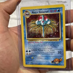 Pokemon TCG Misty’s Tentacruel 10/132 Holo Rare 2000 Gym Heroes LP Vintage WOTC - Image 2
