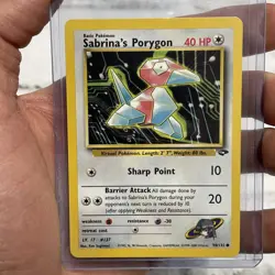 Sabrina's Porygon 98/132 Unlimited Pokemon Gym Challenge NM Vintage Nintendo TCG - Image 1
