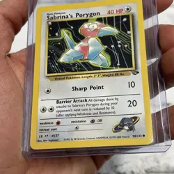 Sabrina's Porygon 98/132 Unlimited Pokemon Gym Challenge NM Vintage Nintendo TCG - Image 2