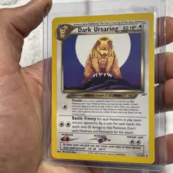 Pokemon Dark Ursaring 21/105 Pokemon Neo Destiny Rare LP Lightly Played Vintage - Image 2