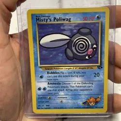 Misty's Poliwag 89/132 Gym Challenge Regular Common Pokemon Vintage TCG NM Vtg - Image 1