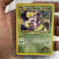 Pokemon TCG - Koga's Weezing 50/132 Gym Challenge Regular Uncommon LP Vintage - Image 1