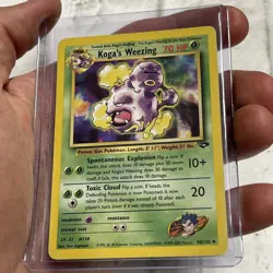 Pokemon TCG - Koga's Weezing 50/132 Gym Challenge Regular Uncommon LP Vintage - Image 2