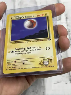 Pokemon TCG - Lt. Surge's Voltorb 86/132 Gym Challenge Regular Unlimited NM WOTC - Image 2