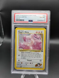 2000 POKEMON GYM CHALLENGE HOLO #10 KOGA'S DITTO PSA 8 - Image 1