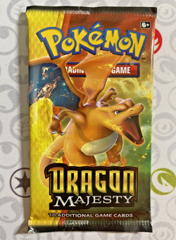 Pokemon 2018 DRAGON MAJESTY BOOSTER PACK 1 Sealed Random Art Sun & Moon TCG - Image 1