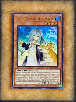 Yugioh Speaker for the Ice Barriers SDFC-EN003 Ultra Rare 1st Ed NM - Image 1