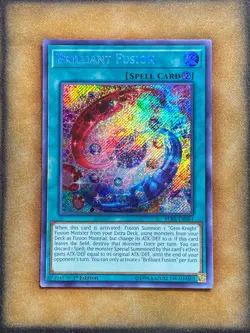 Yugioh Brilliant Fusion BLRR-EN064 Secret Rare 1st Ed NM - Image 1