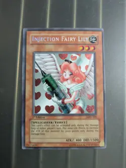 Yu-Gi-Oh! Injection Fairy Lily 1st Edition Secret Rare LOD-100 NM - Image 2