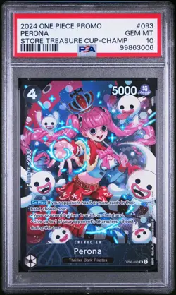 Perona Store Treasure Cup 2024 OP06-093 One Piece Promotion Cards Foil PSA 10 - Image 1