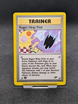 Pokemon Card Koga's Ninja Trick Gym Challenge 1st Edition WOTC 115/132 NM/M - Image 1