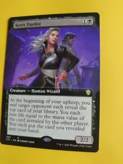 Keen Duelist. C21 rare human wizard MTG Card. - Image 2