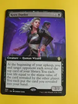 Keen Duelist. C21 rare human wizard MTG Card. - Image 3