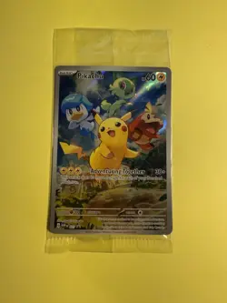 SEALED Pikachu #027 Paldea Evolved Black Star Promo Pokemon Card - Image 1