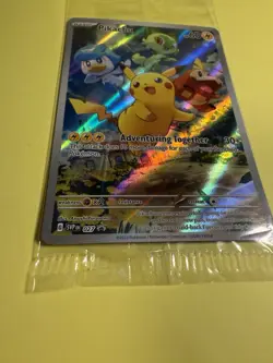 SEALED Pikachu #027 Paldea Evolved Black Star Promo Pokemon Card - Image 2