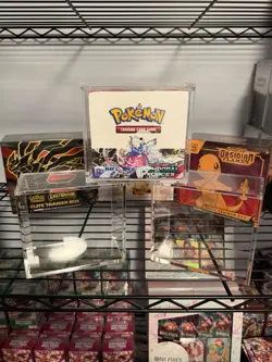 Pokemon Magnetic Booster Box Acrylic Case! Pokemon Card Protective Display! - Image 1