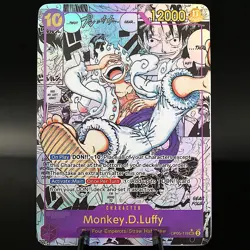 Monkey.D.Luffy OP05 Manga PROXY CARD- ENGLISH- High Quality Texture - Image 1