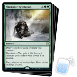 SHAMANIC REVELATION X4 Commander 2021 Magic MTG MINT CARD - Image 1