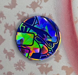 Blue Lugia ✨1c Start✨ Cracked Holo Pokemon Trading Card Game Coin x Token 💠 - Image 1