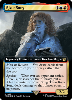 River Song (Extended Art Surge 1027) FOIL Doctor Who NM Rare CARD ABUGames - Image 1