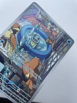 Pokemon TCG Squirtle Stellar Crown Illustration Rare Card 148/142 - Image 1