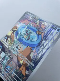 Pokemon TCG Squirtle Stellar Crown Illustration Rare Card 148/142 - Image 3