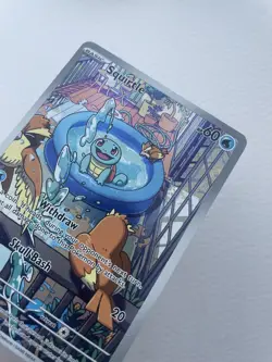 Pokemon TCG Squirtle Stellar Crown Illustration Rare Card 148/142 - Image 4