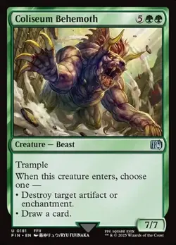 1x Coliseum Behemoth NM Eng MTG - Final Fantasy - Image 1