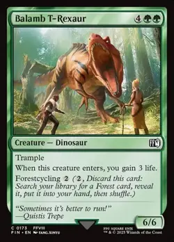1x Balamb T-Rexaur NM Eng MTG - Final Fantasy - Image 1