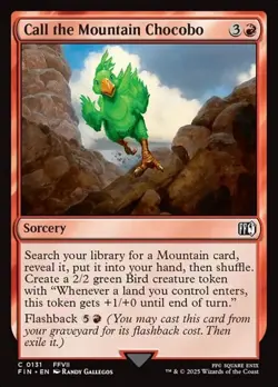 1x Call the Mountain Chocobo NM Eng MTG - Final Fantasy - Image 1