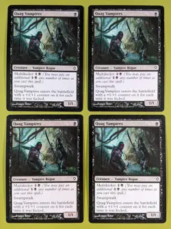 Quag Vampires x4 Worldwake 4x Playset Magic the Gathering MTG - Image 1