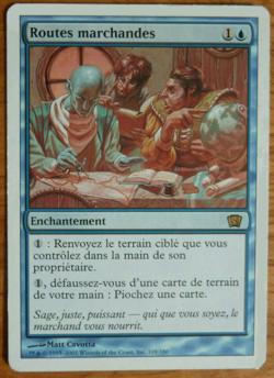 mtg magic trade routes 8 th e eigth edition edition FRENCH routes marchandes - Image 1