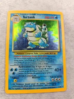 Carte Pokemon Tortank 2/102🌟 Holo - Set De Base - Wizard- Played- - Image 1