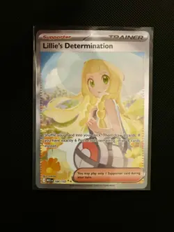 Pokemon TCG Lillie’s Determination SIR 184/132 ENGLISH NM Mega Evolution - Image 1