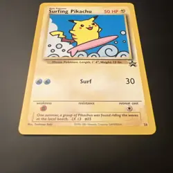 2001 Promos - Wizards Black Star Surfing Pikachu Basic/Promo #28 Nm - Image 3