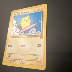 2001 Promos - Wizards Black Star Surfing Pikachu Basic/Promo #28 Nm - Image 4