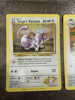 Rattata 015 + Raticate 016 💧 /034 CLB Pokemon TCG Classic Collection - NM - Image 2