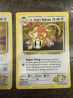 Rattata 015 + Raticate 016 💧 /034 CLB Pokemon TCG Classic Collection - NM - Image 3