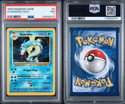 1999 POKEMON BASE SET UNLIMITED #6 GYARADOS-HOLO PSA 7 - Image 1