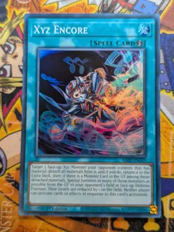 Xyz Encore RA02-EN059 Super Rare 1st Edition YuGiOh TCG Card - Image 1