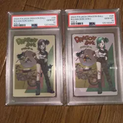 Dragon Ball Bulma Card Itajaga PSA10 2 Card Set - Image 1