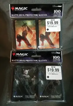 Ultra Pro Magic Final Fantasy Sleeves 100CT Cloud Ex-SOLDIER & Y'shtola NEW MTG - Image 1