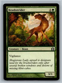 Magic The Gathering Return to Ravnica Brushstrider #117/274 MTG TCG CCG - Image 1